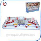 Inflatable Beer Pong Game Table Float With 6 Ping Pong Balls