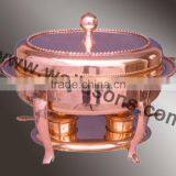 Rounded Base Handmade Chafing Dish for Sale | High Quality Metal Made Chafing Dish | Stainless Steel Chafing Dish thumbnail-6
