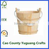 Wooden Buckets for Wholesale Cubos de Madera Para la Venta al Por Mayor thumbnail-1