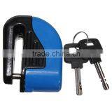 Blue 6mm Security Motorcycle Motorbike Sturdy Wheel Disc Brake Lock Safety Alarm / Key thumbnail-1