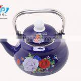 The Hot Selling High Quality Enamel Flower Kettle thumbnail-3