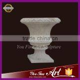 High Quality Handcarved Marble Flower Pot thumbnail-6