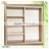 Decorative Compartments Laser Cutting Table Storage Wooden Box thumbnail-3