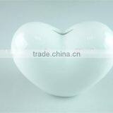 Stock Porcelain White Lovely Heart Shaped Money Box thumbnail-2