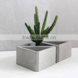 Triangle Shape Plain Concrete Interior Waterproof Bare Concrete Flower Pot thumbnail-2