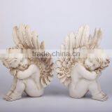 Custom Home Decoration Resin Cherub Angel Statues Wholesale thumbnail-2