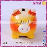 High Quality Custom Ceramic Pig Shape Money Bank thumbnail-1