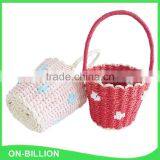 Cheap Paper Rope Woven Small Fancy Kids Basket for Candy thumbnail-3