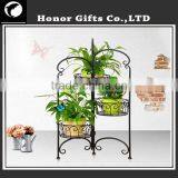 Chinese Factory Flower Pot Rack Hot Sale Iron Flower Pot Stand Plant Display Rack thumbnail-2