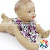 Cotton Floral Adjustable Strape Tassel Baby Girls Bandana Drool Bibs thumbnail-4