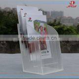 2017 Factory Wholesale Custom Size Freestanding Acrylic Brochure Holder Desktop Brochure Holder thumbnail-6