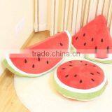 New Products Decorative Cool Watermelon Bolster Cushion Plush Round Triangle Fruit Pillow Made in China