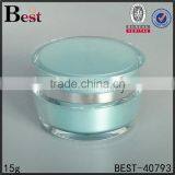 Luxury Ball Shape Cosmetic Cream Jar 15g 30g 50g White Color Acrylic Cream Jar With Lid thumbnail-2