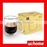 UCHOME Coffe Thumbler Double Walled Glass Mug/Cup thumbnail-6