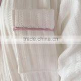 Tow Colors Hotels Unisex White Thick Absorbent Soft Cotton Robe Winter Long Sleeve Bathrobes Women Warm Stripe Waffle Bathrobes thumbnail-4