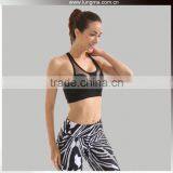 Womens Black Maximum Support Cheap Wholesale White Plus Size Sports Bra thumbnail-2