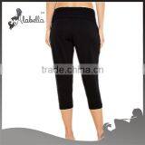 Ladies Fitness Fabric Cotton Women Ruffle Capris Ruffle Pants for Lady thumbnail-3