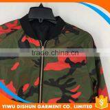 Men Latest Designs Customized Military Nylon Camouflage Varsity Jacket thumbnail-4