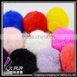CX-A-23 2016 New Fashion Gray and White Rabbit Fur Ball Pom Poms thumbnail-1