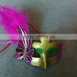 Feathered Venetian Party Mask for Sale thumbnail-1