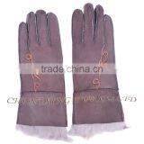 CX-A-59F Fashion Winter Warm Genuine Double Face Sheep Leather Women Glove thumbnail-5