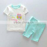 High Quality Sweet Kids Clothing Suit Manufacturers Wholesale Children's Boutique Softly Baby Cloting Tops+pant thumbnail-2