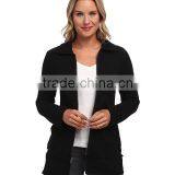 2016 Autumn Women Basic Jacket Coat Female Slim Brand Coats Casual Purple Jackets Fleece Zip Jacket thumbnail-6