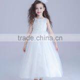 2017 Bulk Sale White Embroidery Dress Long Flower Girl Dresses thumbnail-6