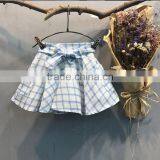 School Uniform Grids Bow Skirt Baby Girl Mini Dress Wholesale Boutique Clothes thumbnail-4