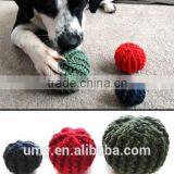 Hand Knitted Textured Ball Dog Toys Crochet Pet Toy thumbnail-1