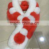 2016 New Genuine Rex Rabbit Fur Scarf Fur Wraps Muffler Fur Balls Warmer for Winter Shawls Scarf thumbnail-5