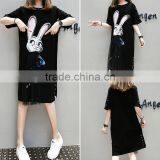 Z&M New Women Latest Fashion Dress Cartoon Dress Sheath Dress thumbnail-2