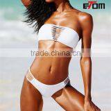 NEW! Strappy Cutout Bandeau Swimwear Hot Korean Teen Girl Bikini thumbnail-1