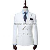 Custom High Quality White Colour Double Breast Man Coat Plus Size Feature Man Blazer thumbnail-4
