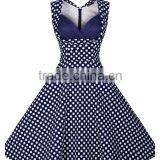 Walson Womens 50's Rockabilly Vintage Style Polka Dot Evening Party Tea Dresses Swing Skaters thumbnail-4