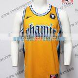 Latest design sublimation basketball uniform yellow practice jerseys