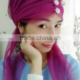 Comfortable With Extra Long Adjustable Ties Islamic Gift Fashion Muslim Headscarf thumbnail-2