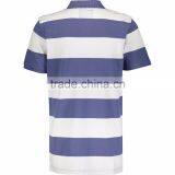 Latest Design High Quality Blue & White Striped Polo Shirt for Men thumbnail-2