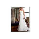 Chapel Train Embroidered Ball Gown Wedding Dress thumbnail-1