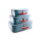 Customized Gift Boxes, Childrens Paper Suitcase Blue Color Embossed, Gloss Finishing thumbnail-1