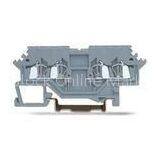 600V 10A 2 * 2 Conductor Through Spring Cage Terminal Block SP215 Gray Side Marker