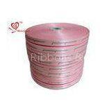 100% Polyester Custom Printed Ribbon 1 / 4 Inch Pink Satin Ribbon for Banding Bags thumbnail-1