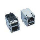 Stacked Single Port RJ45 Usb 2.0 Connector With 10/100/1000 Mangetics And LED thumbnail-1