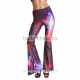 red night sky Plus size bell bottom pants/ morning xg new design flares/ fwide legging flare trousers