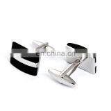 Simple Deluxe Black Stone Cuff Link Men Shirt Cufflinks thumbnail-3