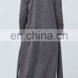 Long Cotton Cardigan Side Slit Hem Women Sweater thumbnail-2