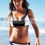 Top Sale Black & White 2 Pcs Summer Bikini Mature Bikini Beach Thong thumbnail-1