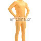 Wholesale Halloween Costumes Orange Yellow Spandex Lycra Zentai Suits