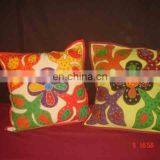 Sequins Patches Cushion Cover,Khambria Cushion Cover thumbnail-1