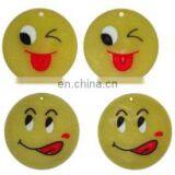 Promotional Smile Face Custom Rubber Keyrings,soft Pvc Plastic Keychain With Your Own Design
